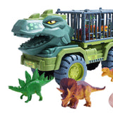 4 Set Dinosaurs Transport Car Cars Toys Playset for Boys Girls Collectibles