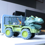4 Set Dinosaurs Transport Car Cars Toys Playset for Boys Girls Collectibles
