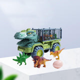 4 Set Dinosaurs Transport Car Cars Toys Playset for Boys Girls Collectibles