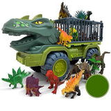 4 Set Dinosaurs Transport Car Cars Toys Playset for Boys Girls Collectibles