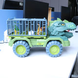 4 Set Dinosaurs Transport Car Cars Toys Playset for Boys Girls Collectibles
