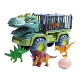 4 Set Dinosaurs Transport Car Cars Toys Playset for Boys Girls Collectibles