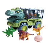 4 Set Dinosaurs Transport Car Cars Toys Playset for Boys Girls Collectibles
