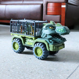 4 Set Dinosaurs Transport Car Cars Toys Playset for Boys Girls Collectibles