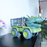 4 Set Dinosaurs Transport Car Cars Toys Playset for Boys Girls Collectibles