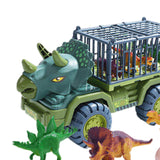 4 Set Dinosaurs Transport Car Cars Toys Playset for Boys Girls Collectibles