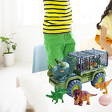 4 Set Dinosaurs Transport Car Cars Toys Playset for Boys Girls Collectibles