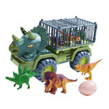 4 Set Dinosaurs Transport Car Cars Toys Playset for Boys Girls Collectibles