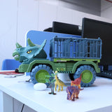 4 Set Dinosaurs Transport Car Cars Toys Playset for Boys Girls Collectibles