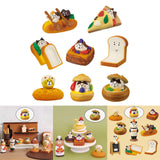 Maxbell 2x Lovely Miniature Ornaments Resin Ornament for Creative Gifts Desktop