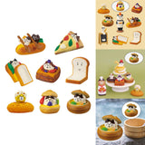 Maxbell 2x Lovely Miniature Ornaments Resin Ornament for Creative Gifts Desktop