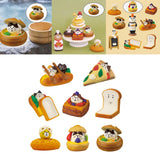 Maxbell 2x Lovely Miniature Ornaments Resin Ornament for Creative Gifts Desktop