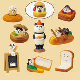 Maxbell 2x Cute Mini Ornaments Resin Ornament Birthday Cake Toppers for Desktop