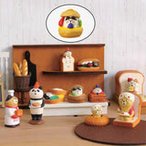 Maxbell 2x Cute Mini Ornaments Resin Ornament Birthday Cake Toppers for Desktop
