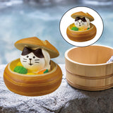 Maxbell 2x Cute Mini Ornaments Resin Ornament Birthday Cake Toppers for Desktop