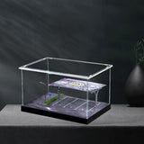 2pcs 1/64 Scale Parking Lot Decoration Clear Acrylic Collection Box