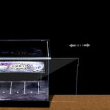 2pcs 1/64 Scale Parking Lot Decoration Clear Acrylic Collection Box
