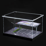2pcs 1/64 Scale Parking Lot Decoration Clear Acrylic Collection Box