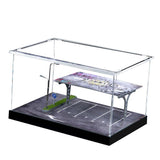 2pcs 1/64 Scale Parking Lot Decoration Clear Acrylic Collection Box