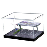 2pcs 1/64 Scale Parking Lot Decoration Clear Acrylic Collection Box