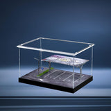 2pcs 1/64 Scale Parking Lot Decoration Clear Acrylic Collection Box