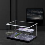2pcs 1/64 Scale Parking Lot Decoration Clear Acrylic Collection Box