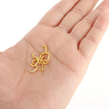 Maxbell 2x1:12 Mini Pulls Dollhouse Arch Shape for Gate Closet Small 8Pcs Gold