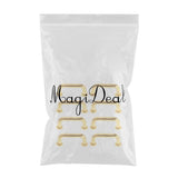 Maxbell 2x1:12 Mini Pulls Dollhouse Arch Shape for Gate Closet Small 8Pcs Gold