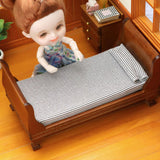 Maxbell 2x Modern 1:12 Scale Doll House Bed & Rocking Chair Model Scenery Ornaments