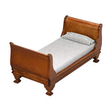 Maxbell 2x Modern 1:12 Scale Doll House Bed & Rocking Chair Model Scenery Ornaments
