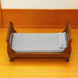 Maxbell 2x Modern 1:12 Scale Doll House Bed & Rocking Chair Model Scenery Ornaments