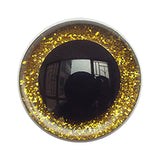Maxbell 100pcs Safety Eyes with Backs & 100 Glitter Eyes for Dolls DIY Making 16mm