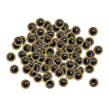 Maxbell 100pcs Safety Eyes with Backs & 100 Glitter Eyes for Dolls DIY Making 16mm