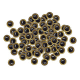 Maxbell 100pcs Safety Eyes with Backs & 100 Glitter Eyes for Dolls DIY Making 16mm