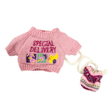 Maxbell 2 set Cute Plush Doll Clothings Glasses Fashionable Flurfy for Easter