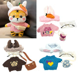 Maxbell 2 set Cute Plush Doll Clothings Glasses Fashionable Flurfy for Easter