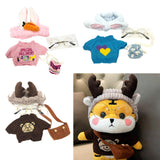 Maxbell 2 set Cute Plush Doll Clothings Glasses Fashionable Flurfy for Easter