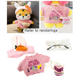 Maxbell 2 set Cute Plush Doll Clothings Glasses Fashionable Flurfy for Easter