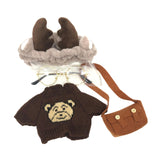 Maxbell 2 set Cute Plush Doll Clothings Glasses Fashionable Flurfy for Easter