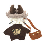 Maxbell 2 set Cute Plush Doll Clothings Glasses Fashionable Flurfy for Easter