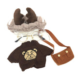 Maxbell 2 set Cute Plush Doll Clothings Glasses Fashionable Flurfy for Easter