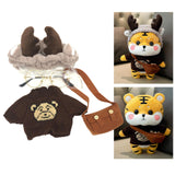 Maxbell 2 set Cute Plush Doll Clothings Glasses Fashionable Flurfy for Easter