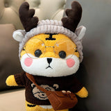 Maxbell 2 set Cute Plush Doll Clothings Glasses Fashionable Flurfy for Easter