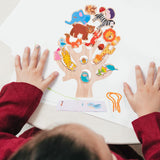 Maxbell 2 Set Montessori Animal Stacking Blocks Animal Toy for Ages 3-6