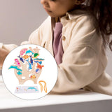 Maxbell 2 Set Montessori Animal Stacking Blocks Animal Toy for Ages 3-6