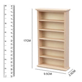 Maxbell 2x Handmade 1/12 Wooden Dollhouse Miniature Bookcase Shelf Cabinet Gifts