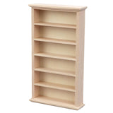 Maxbell 2x Handmade 1/12 Wooden Dollhouse Miniature Bookcase Shelf Cabinet Gifts