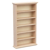 Maxbell 2 PCS Wood Miniature Wardrobe Mirror Closet for 1:12 Dollhouse Furniture Set