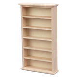 Maxbell 2x Handmade 1/12 Wooden Dollhouse Miniature Bookcase Shelf Cabinet Gifts