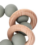 Maxbell 2pcs Teething Beads Bracelet Beads Teething Stuff for 0-6 Month Toddler